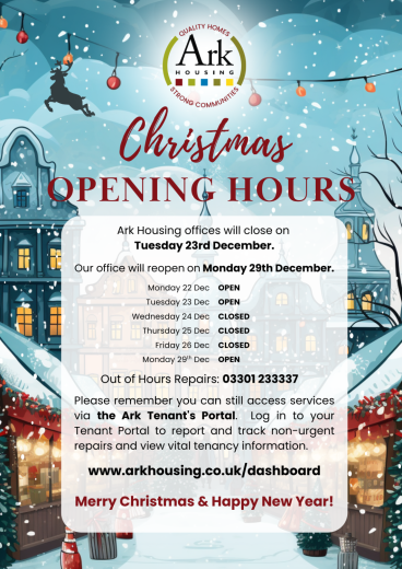 White And Blue Illustrated Christmas Market Sale Poster